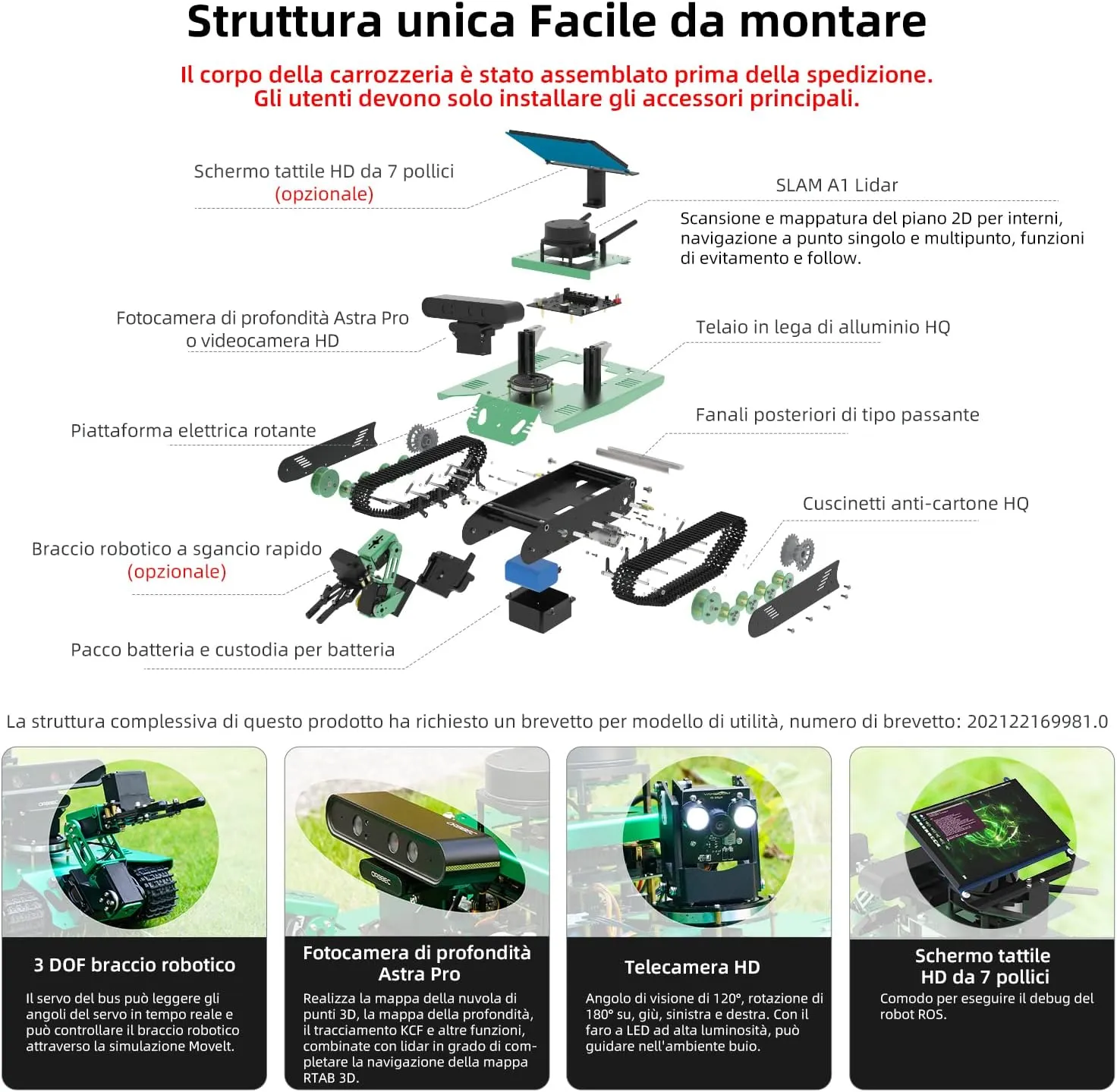 Yahboom Raspberry Pi 4B AI Robot ROS Tank Kit Transbot with Somatosensory Depth Camera 3D Scanner ROS Robotics Coding 2D 3D Mapping Navigation Electronics Building Kit for Adult