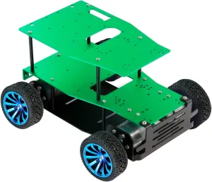 Yahboom Robot Metal Kits Suspension 4WD Frame with 12V 520 DC Motors Smart Car for School Eduactional Science (Suspension with 4WD Drive(M))