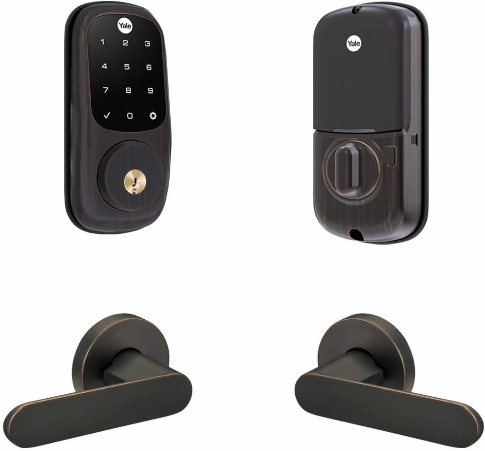 Yale Assure Lock Touchscreen Deadbolt with Matching Kincaid Lever, Oil-Rubbed Bronze