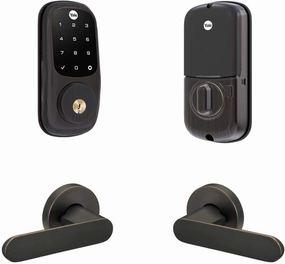 Yale Assure Lock Touchscreen Deadbolt with Matching Kincaid Lever, Oil-Rubbed Bronze