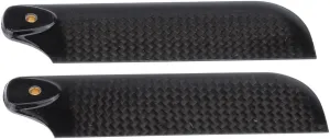 Yantinos 2 * Pcs Carbon Fiber 92mm Tail Blades for Align Trex 550 RC Helicopter