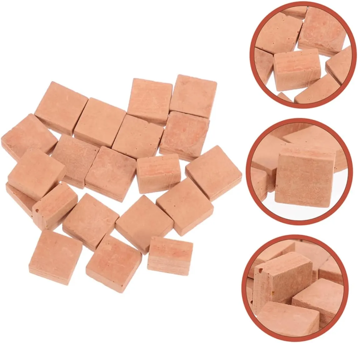 Yardwe 3sets 40pcs Miniature Stimulation Brick Models DIY Creative Building Blocks for Table Decor Architectural Layouts and Train Stations Safe Smooth Surface for Hands Fun 40pcs*3
