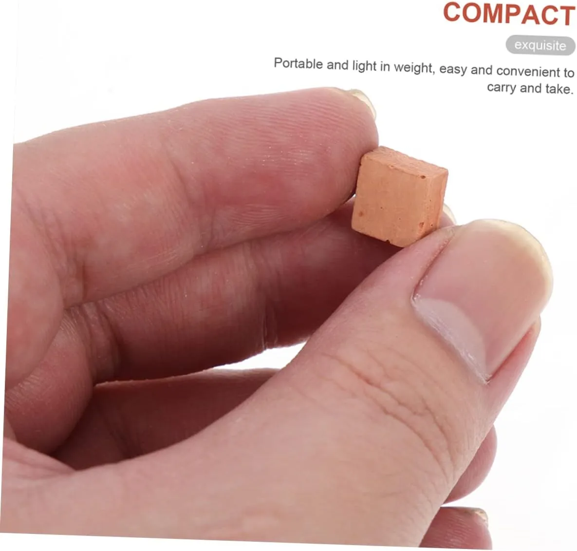 YARNOW 3sets 40pcs DIY Miniature Bricks Square Shape Faux Model Decor for Micro Landscaping Playing House and Creative Projects Lightweight and Safe Pottery Design 40pcs*3