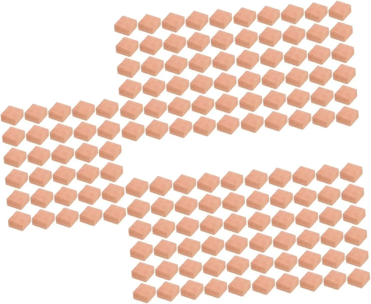 YARNOW 3sets 40pcs DIY Miniature Bricks Square Shape Faux Model Decor for Micro Landscaping Playing House and Creative Projects Lightweight and Safe Pottery Design 40pcs*3