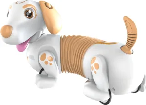YCOO Robo Dash D Brown - Robotic Puppy Toy Dog Gesture & Direct Control Touch Sensor Robo Dog Robot for Kids