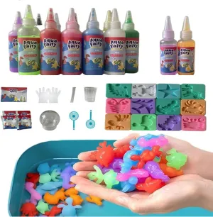 YSSY spread Magic Water Elf Toy Kit, Aqua Fairy Water Gel Kit with 14 Colors and 12 Shape Mold Kit, Christmas Gifts, Birthday Gifts for Kid's Arts & Crafts Water Spirt Toy Set