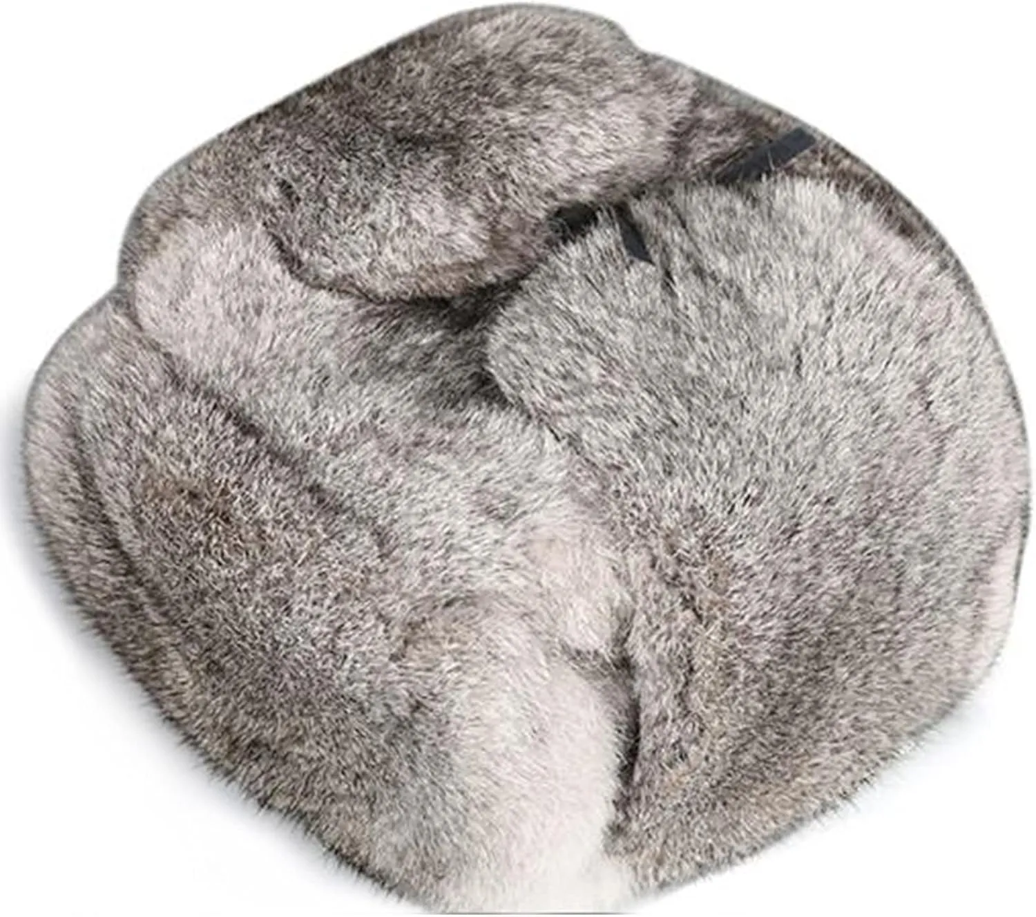 YXCFEWDTrapper Hat Winter Russian Hat Men Women Fur Hat with 100% Rabbit Fur Aviator Earflap Hat Windproof