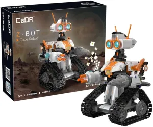 Z.BOT Mars Exploration Robot Kit - 434 Building Blocks, App-Controlled, High-Tech Design, Durable and Interactive