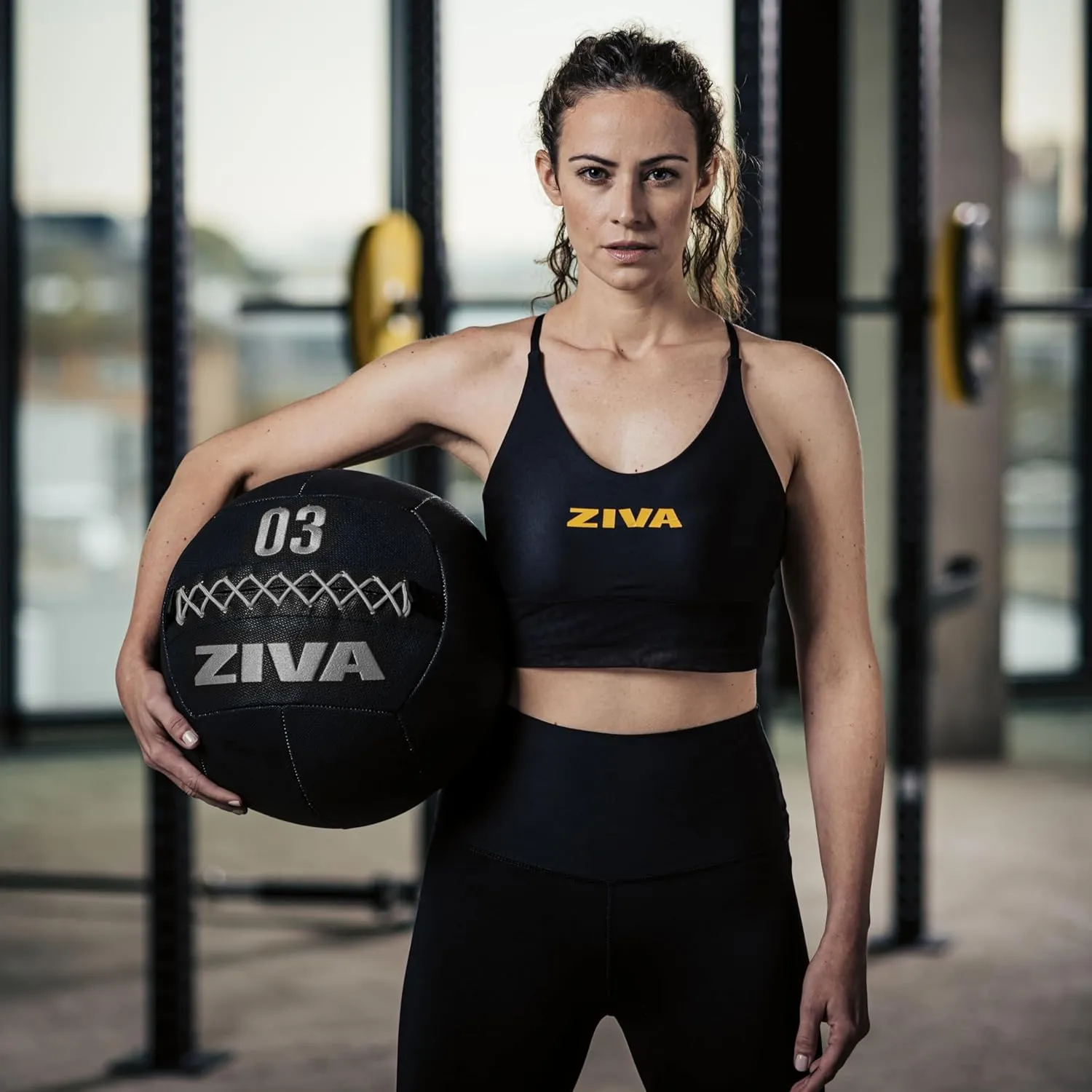 ZIVA ZVO Premium Soft Wall Ball - Elite Level, Commercial Grade Textured Synthetic Leather, Hard-Wearing Reinforced Stitching Weighted Medicine Slam for Strength Conditioning Workout - Avail 4-20lbs