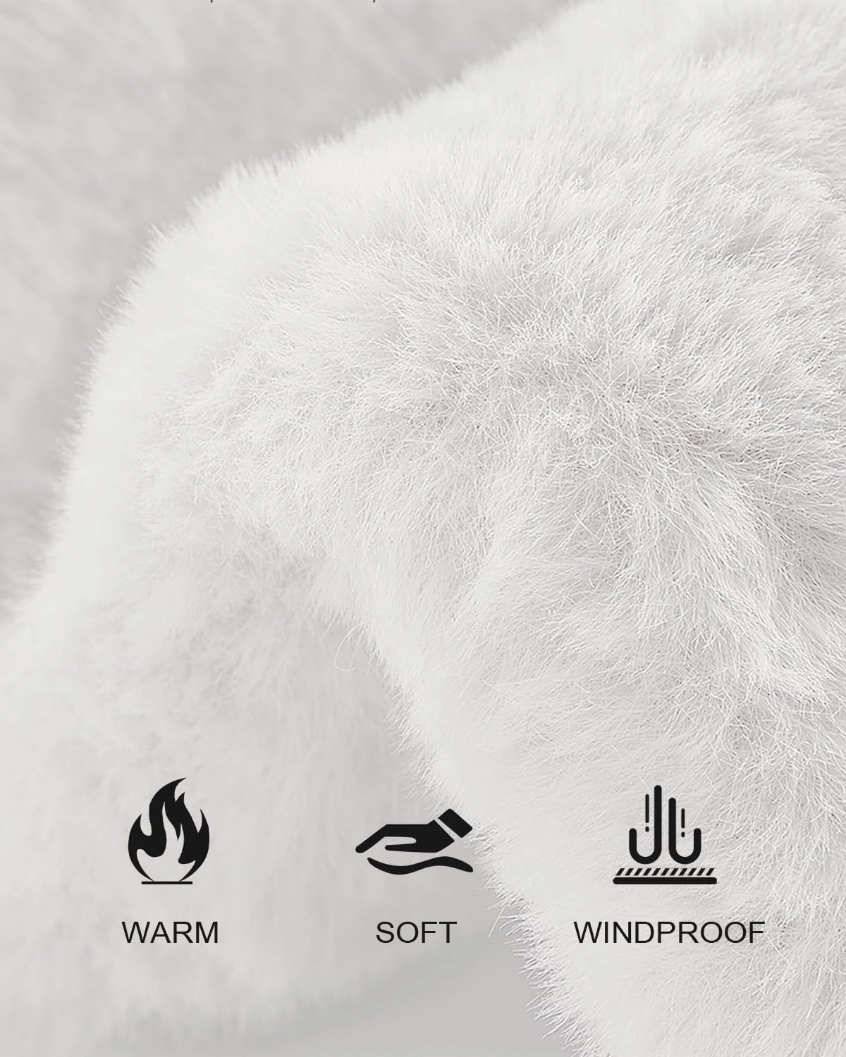 Zylioo Oversize 3XL/2XL/XL Fluffy Bucket Hat,L/M/S Faux Fur Warm Hat Petite,Large Winter Plush Fuzzy Hat for Big Heads